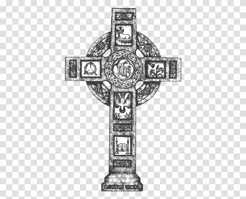Ancient Celtic Cross, Crucifix Transparent Png