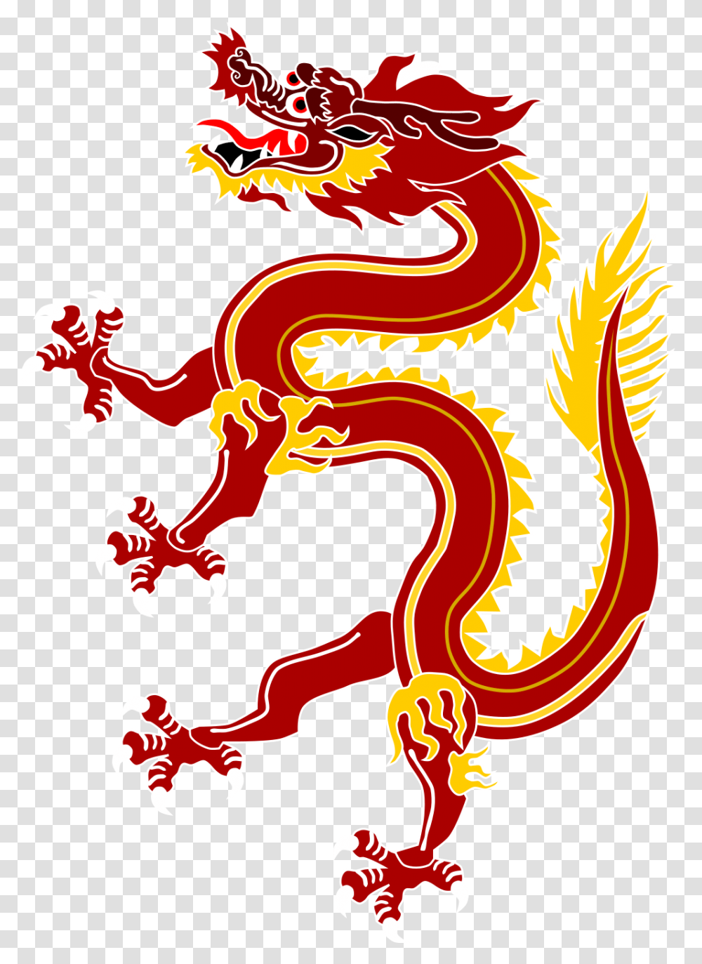 Ancient China Packet Rivers Outline Of Modern China, Dragon, Poster, Advertisement Transparent Png