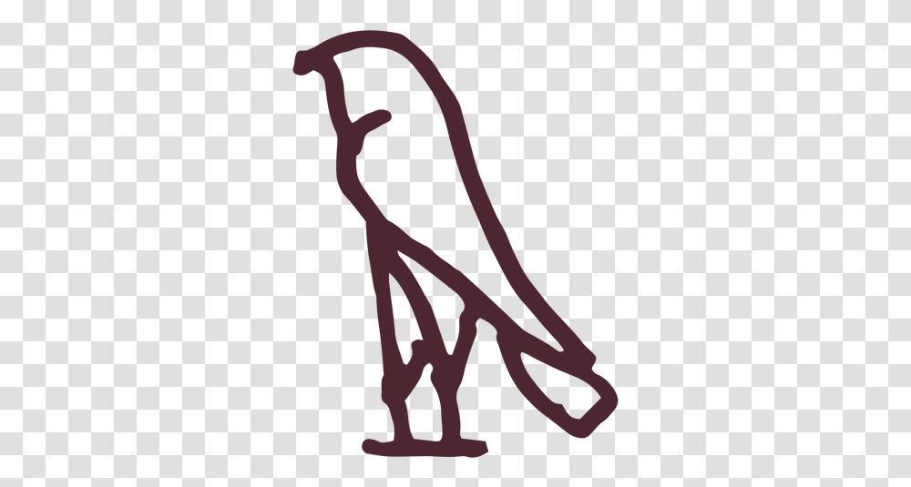 Ancient Egypt Bird Hieroglyphics Symbol Illustration, Emblem, Weapon, Weaponry, Trident Transparent Png