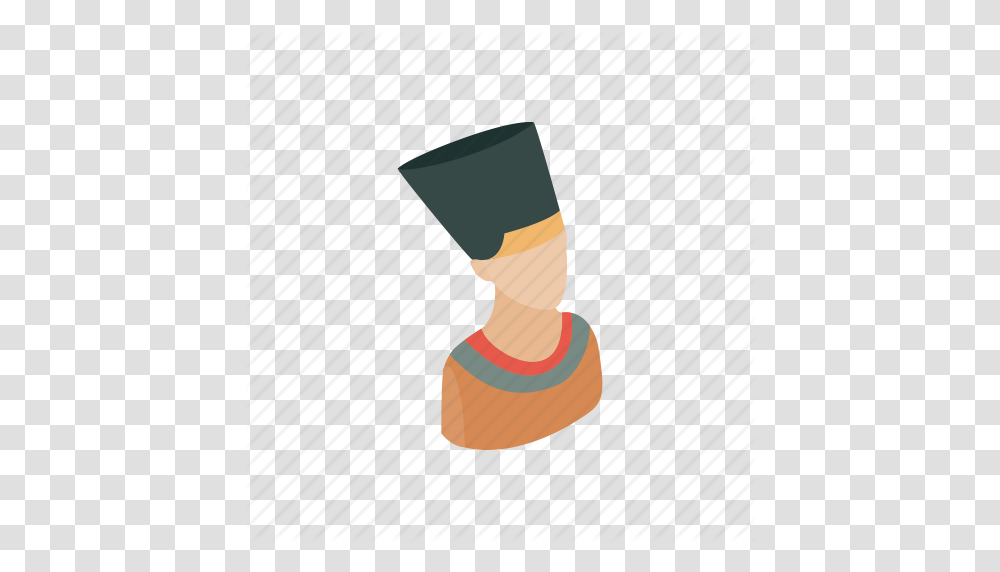 Ancient Egypt Egyptian Head Isometric Nefertiti Queen Icon, Sock, Footwear Transparent Png