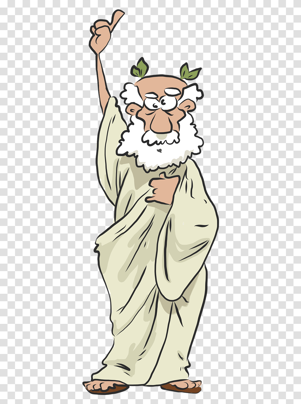 Ancient Greek Old Man, Person, Drawing, Book Transparent Png