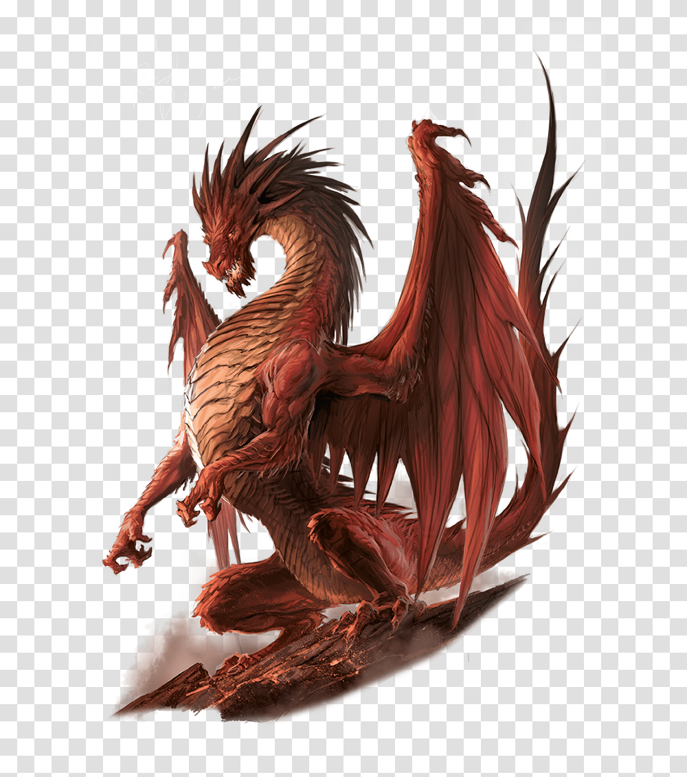 Ancient Red Dragon Monsters Archives Of Nethys Pathfinder Dragon, Painting, Art, Chicken, Poultry Transparent Png