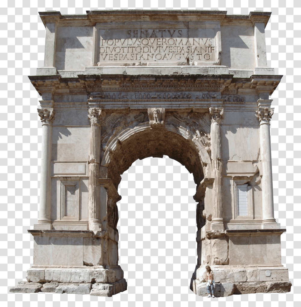 Ancient Rome Clipart Arch Of Titus, Architecture, Building, Arched, Gate Transparent Png