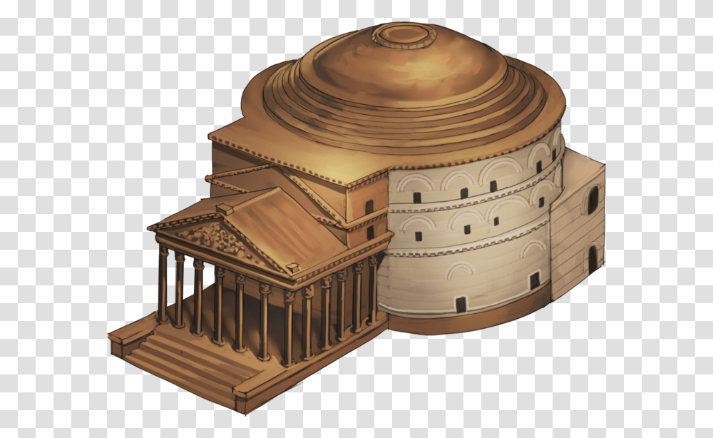 Ancient Rome Pantheon Model, Architecture, Building, Dome, Interior Design Transparent Png