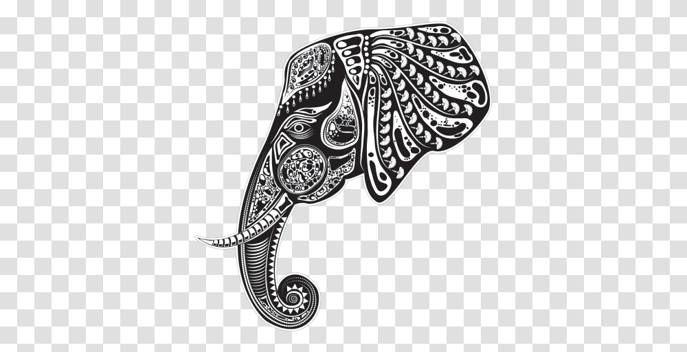 Ancient Tribal Elephant Tribales, Pattern, Skin, Paisley, Drawing Transparent Png