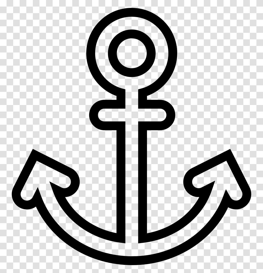 Ancla Blanca Vector Sailor Icon, Cross, Hook, Anchor Transparent Png