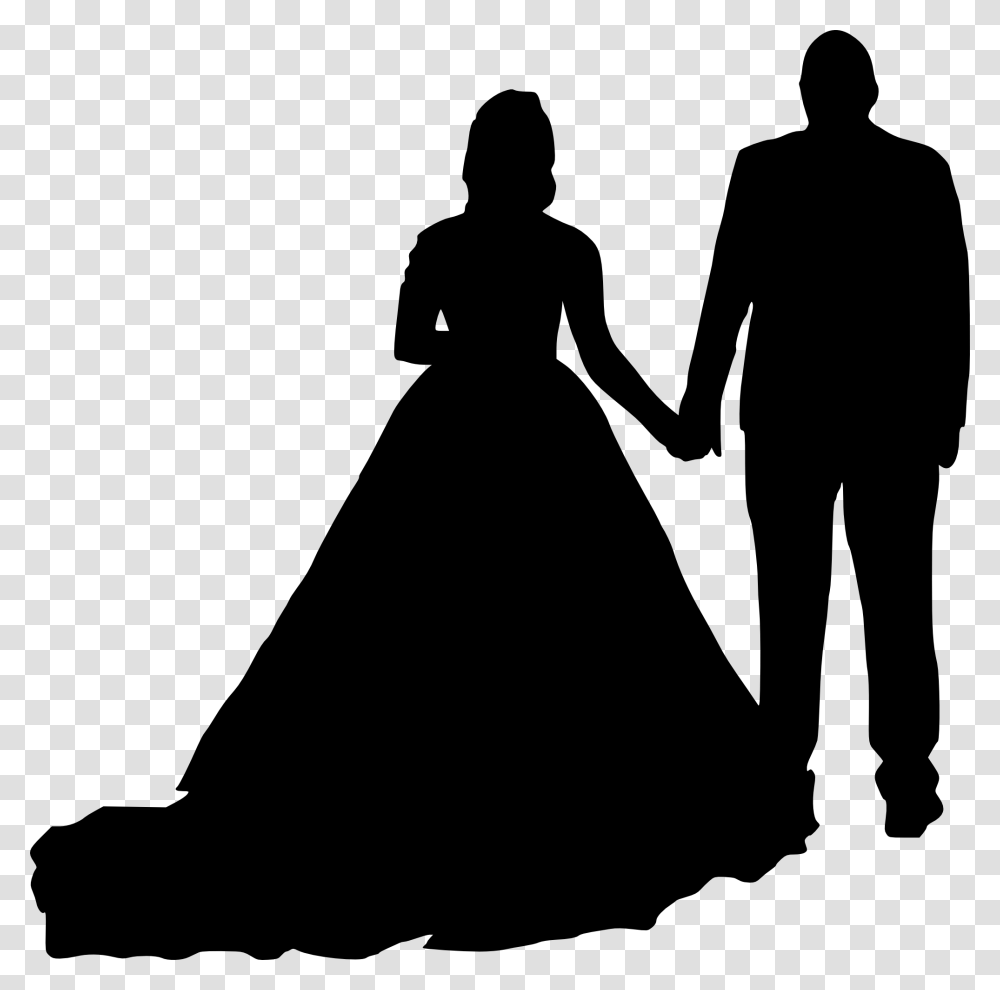 And Art Bridegroom, Hand, Holding Hands, Person, Silhouette Transparent Png