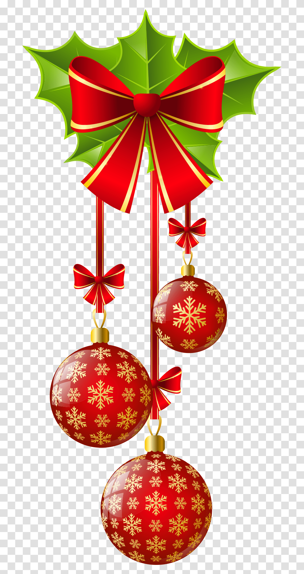And Balls Ornament Bow Decoration Christmas Red Clipart Christmas Clipart Ornaments, Tree, Plant, Gift Transparent Png