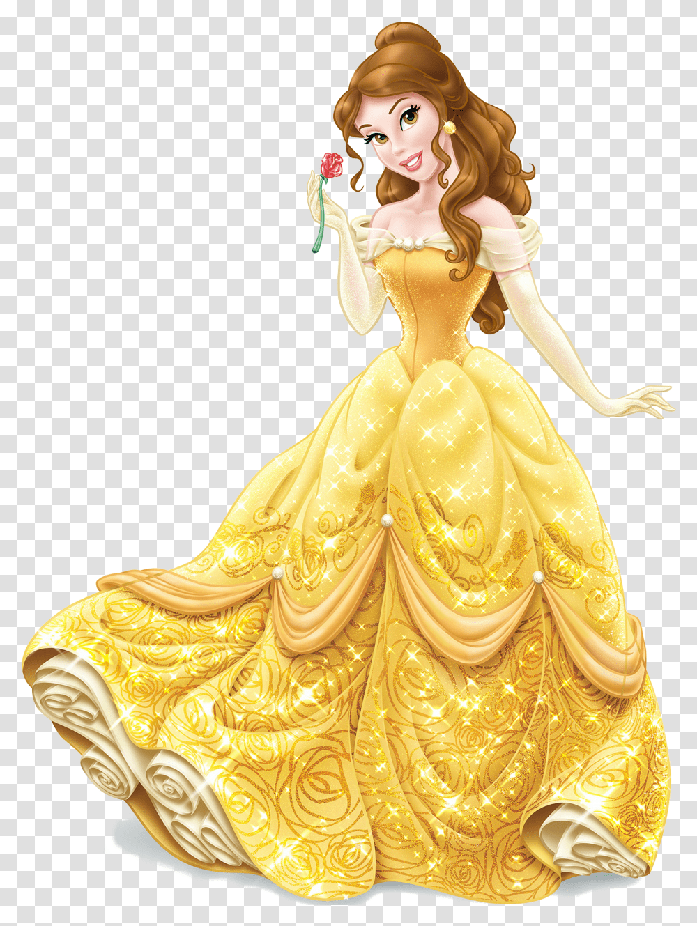 And Beauty Ariel Belle Cinderella Jasmine Beast Clipart Disney Princess Belle Transparent Png