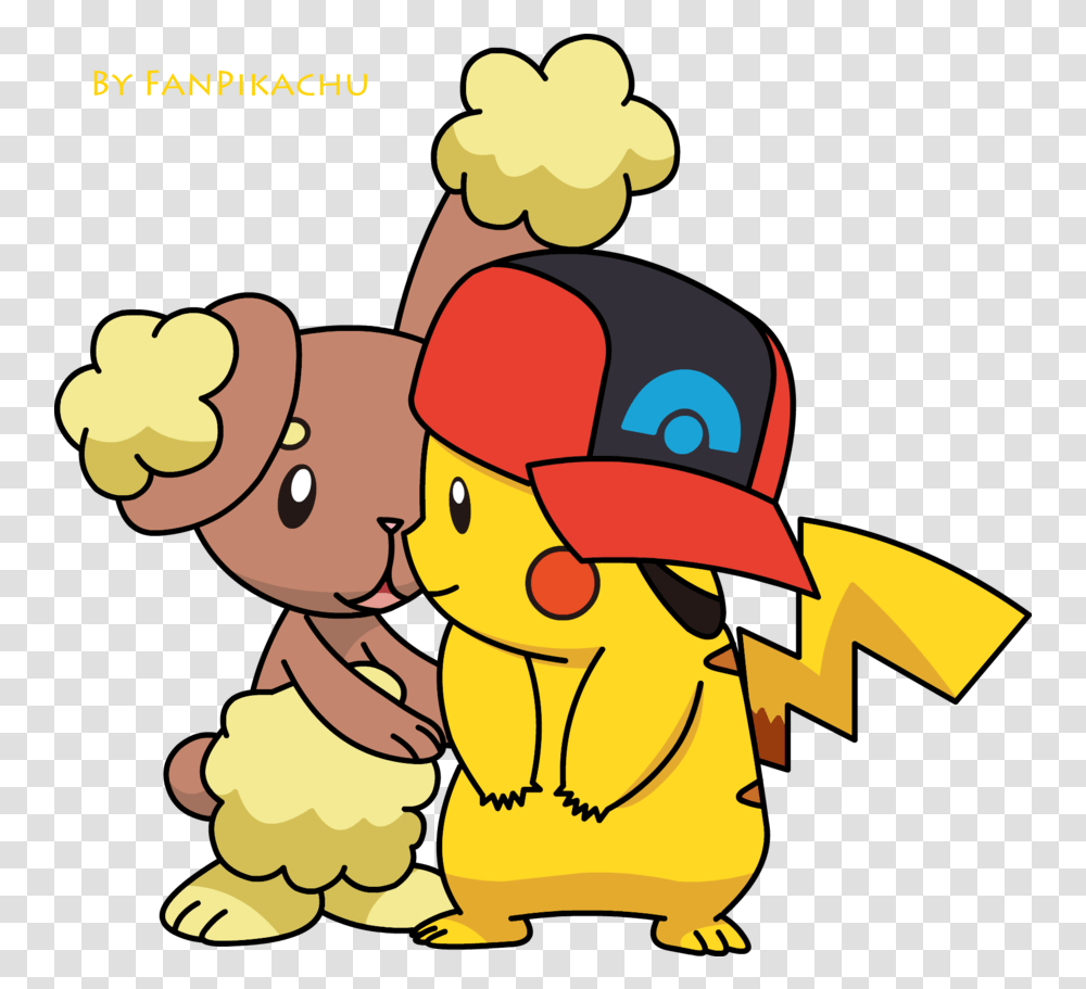 And Buneary 3 Pikachuxbuneary Art 21121423 Pikachu And Buneary Fanart, Graphics, Plant, Food Transparent Png