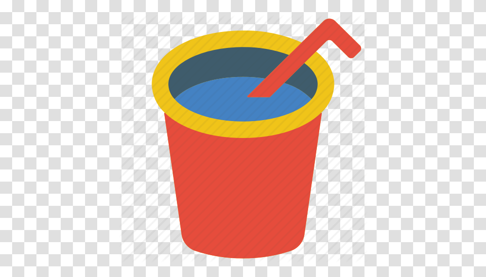 And Cup Drink Food Juice Straw Icon, Bucket Transparent Png