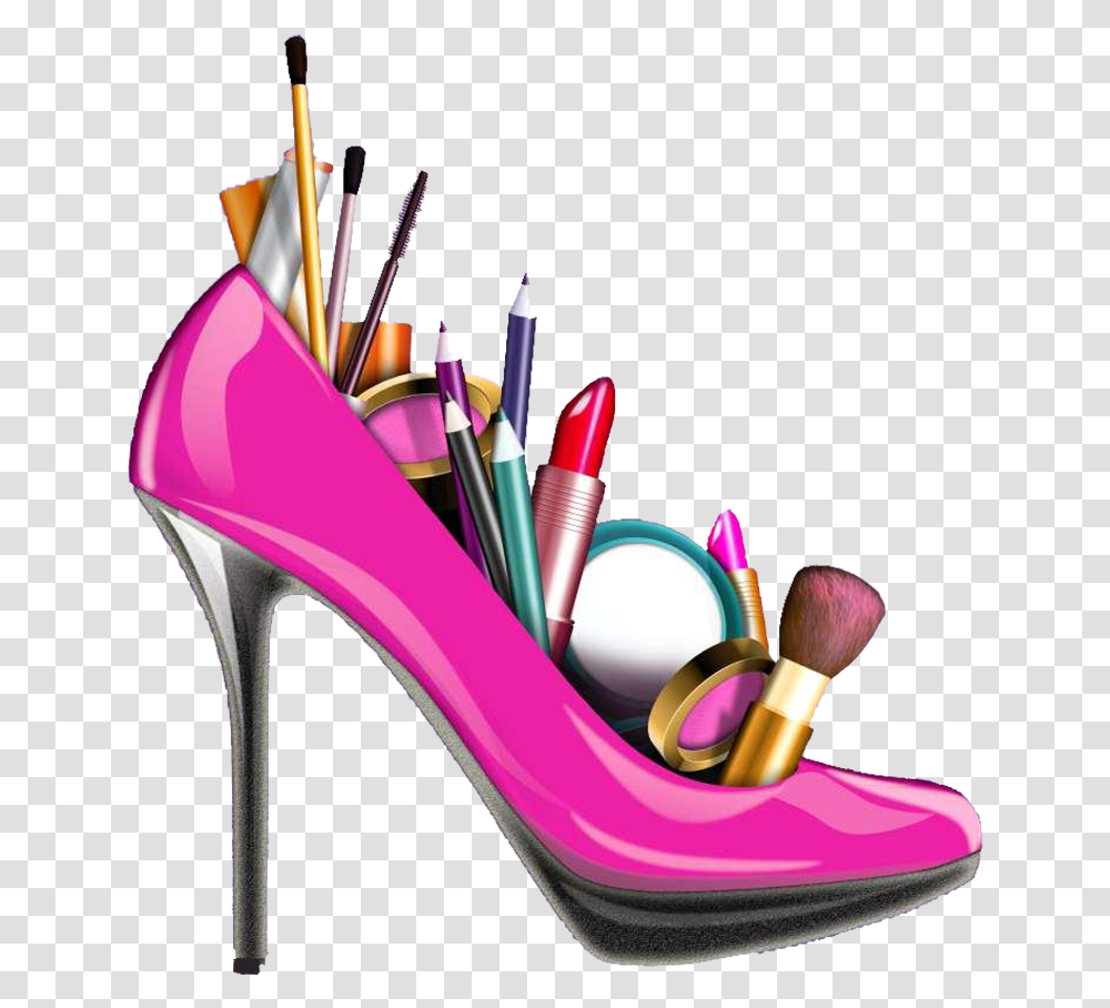 And Fashion Shoes Wallpaper Illustration Mac Cosmetics Stiletto Clipart, Apparel, Footwear, High Heel Transparent Png
