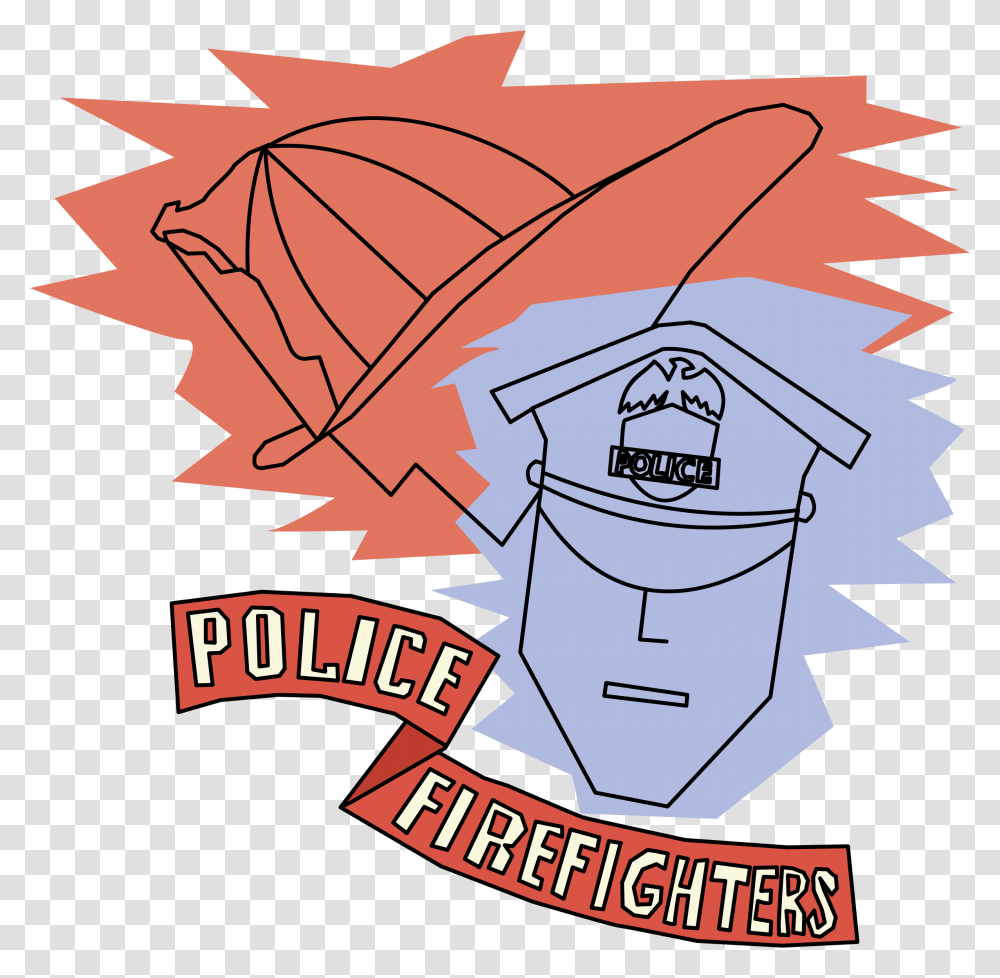 And Firefighters Medium Image Fire And Police Graphic, Poster, Advertisement Transparent Png