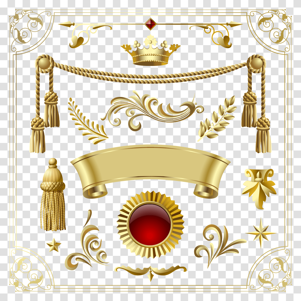 And Golden Illustrator Crown Vector Adobe Banner Clipart Gold Crown Background Design, Bronze, Sink Faucet, Treasure Transparent Png