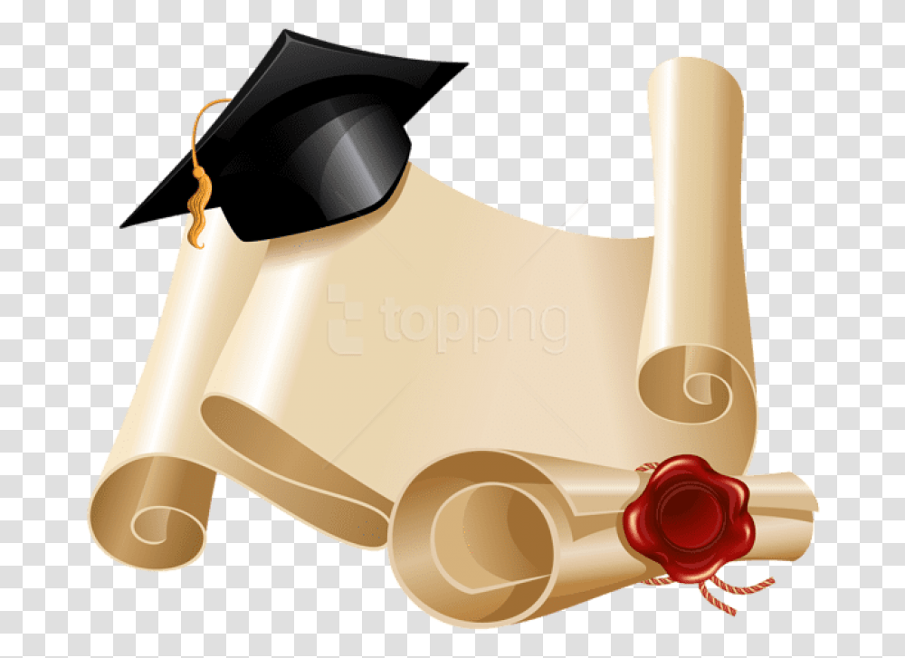 And Hatpicture Clipart Diploma, Scroll, Graduation, Blow Dryer, Appliance Transparent Png