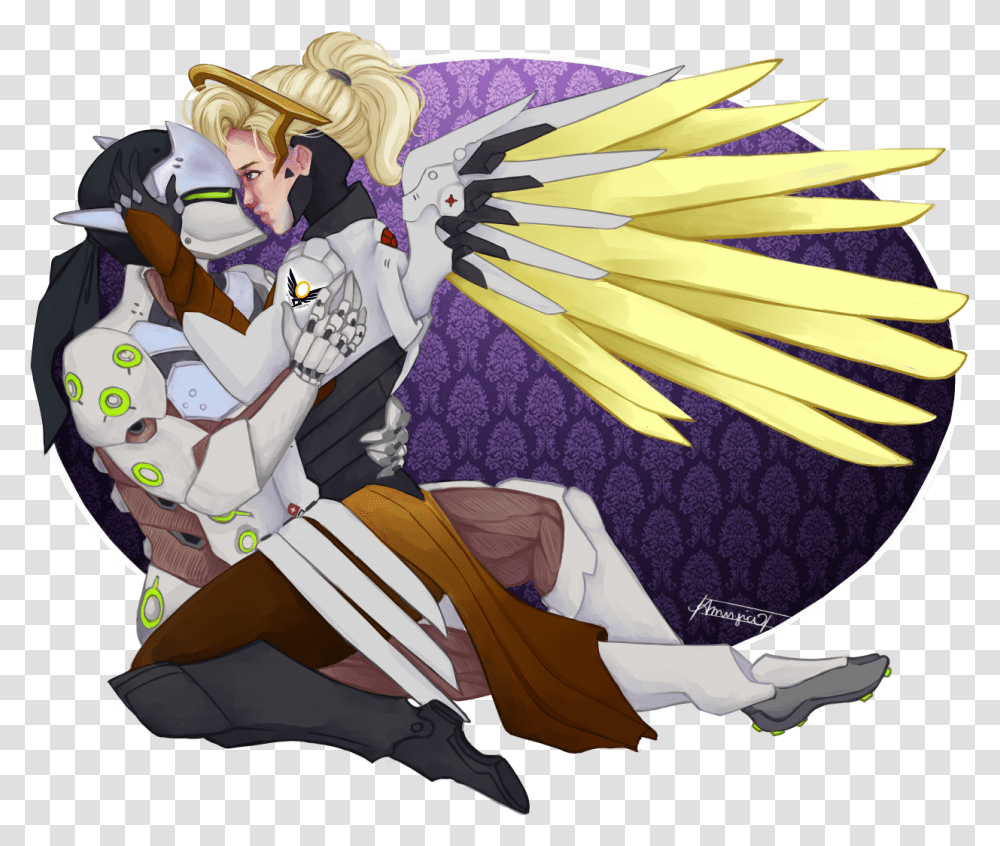 And Mercy Because Why Love Genji And Mercy Fan Art, Comics, Book, Pillow, Cushion Transparent Png