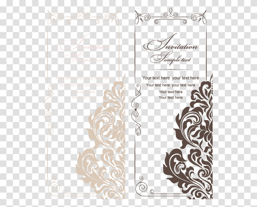 And Style Vintage Wedding Invitations American Vector Wedding Invitation Vector, Floral Design, Pattern Transparent Png