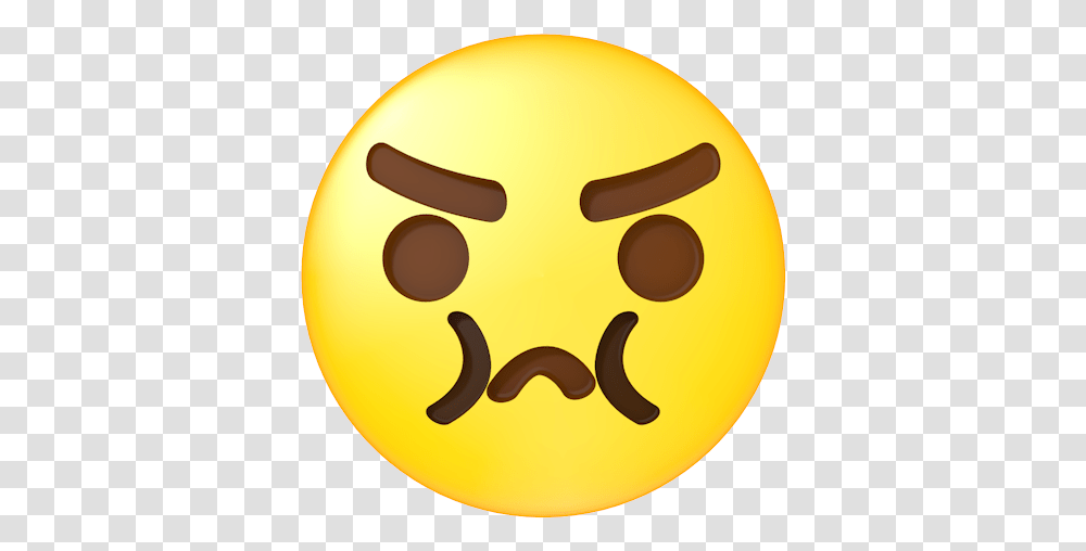 And Sulk Angry Free Emoji Emoticons Sulking Face Emoji, Sweets, Food, Confectionery, Text Transparent Png