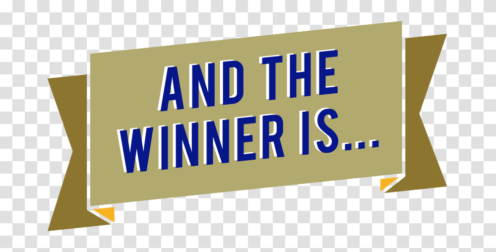 And The Winner, Label, Word, Paper Transparent Png
