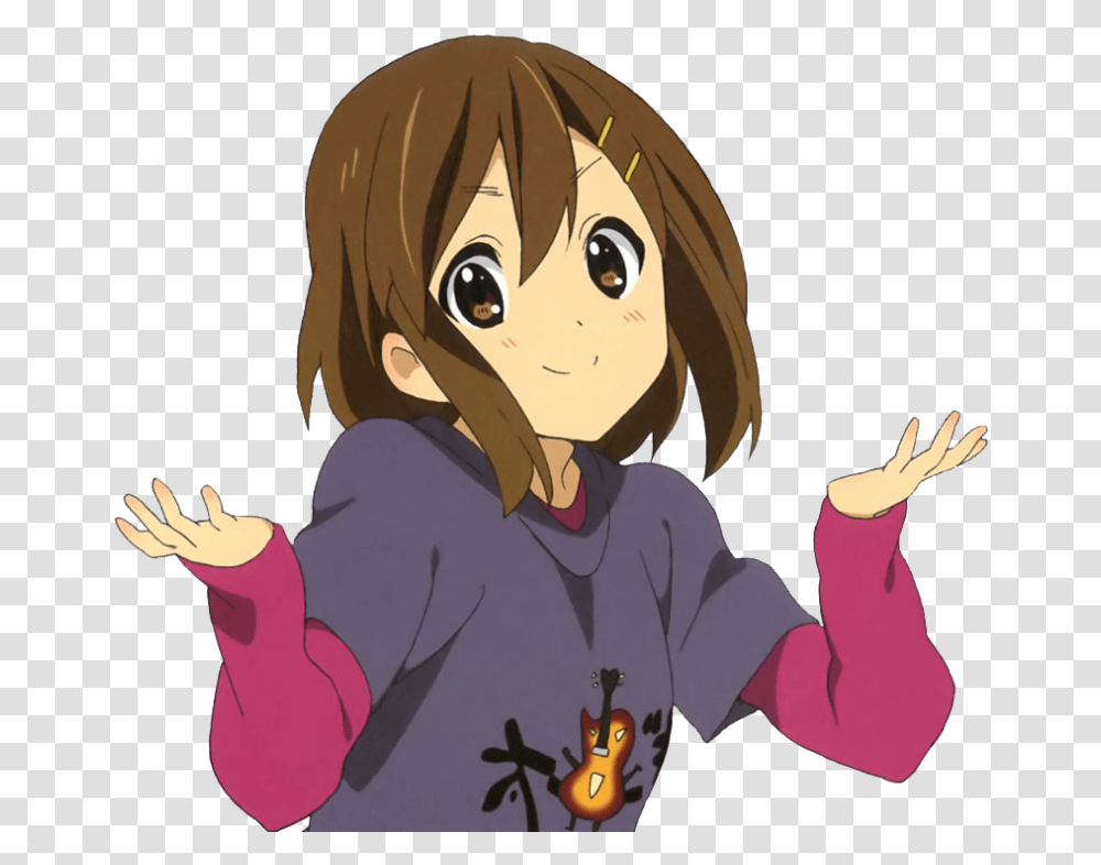 And This Ladies And Gentlemen Anime Shrug Gif, Person, Helmet, Book Transparent Png