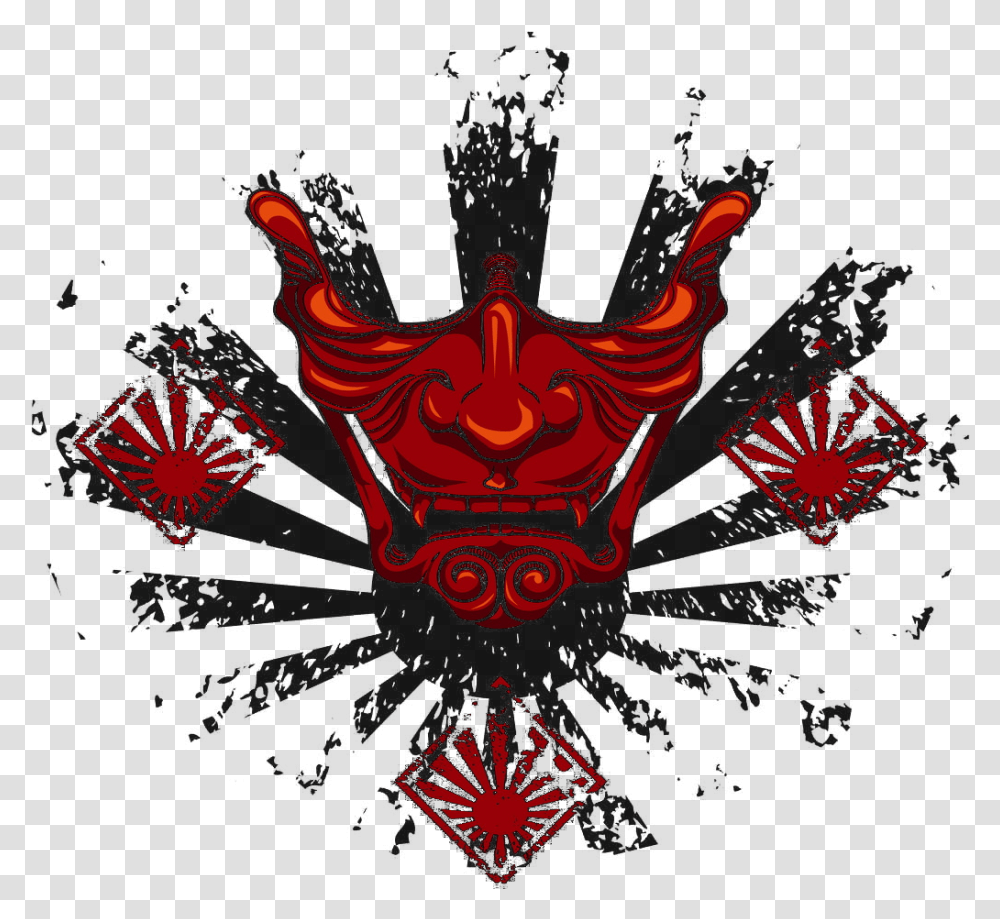 And Warrior Heads Campaign Of Mask Midway Clipart Japanese Samurai Vector, Emblem, Skin Transparent Png