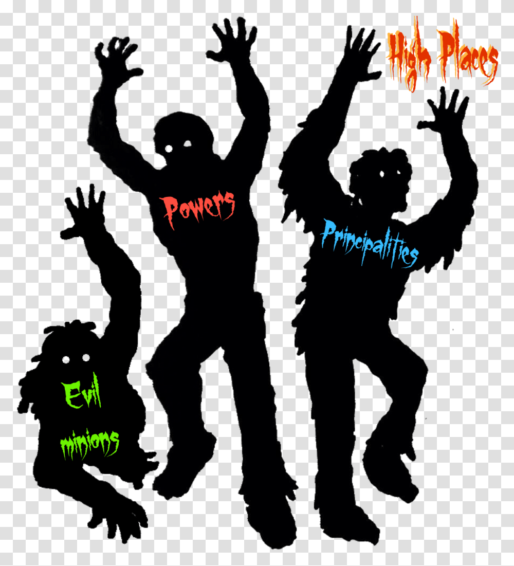 And When They Began To Sing And To Praise The Lord Zombie Silhouette, Hand, Person, Plot Transparent Png
