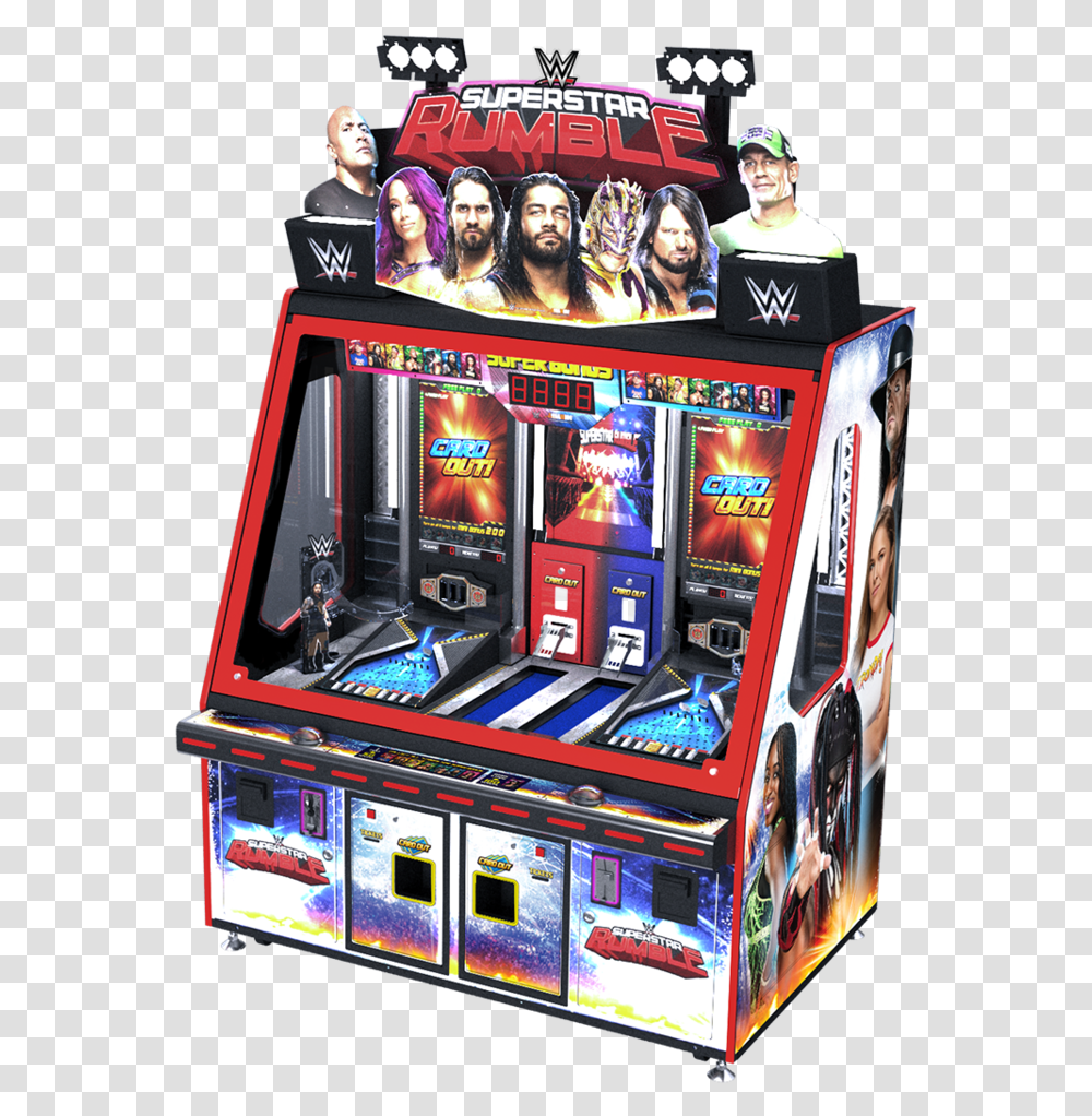 Andamiro Wwe Superstar Rumble, Person, Human, Arcade Game Machine, Slot Transparent Png