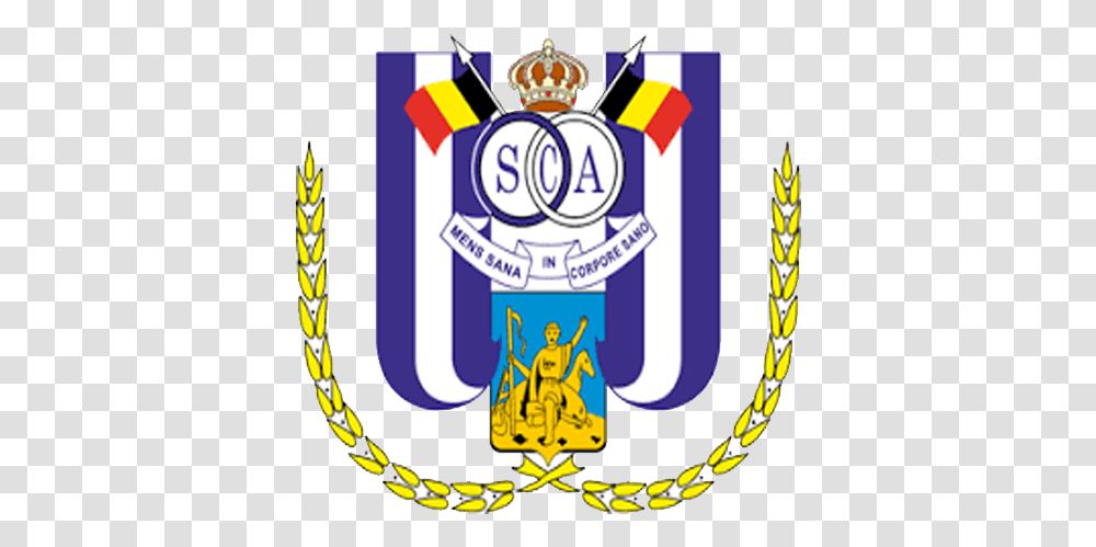 Anderlecht Logo Image Logo Rsc Anderlecht, Label, Text, Symbol, Emblem Transparent Png