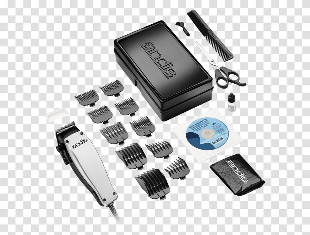 Andis Haircut Kit, Adapter, Plug, Id Cards, Document Transparent Png
