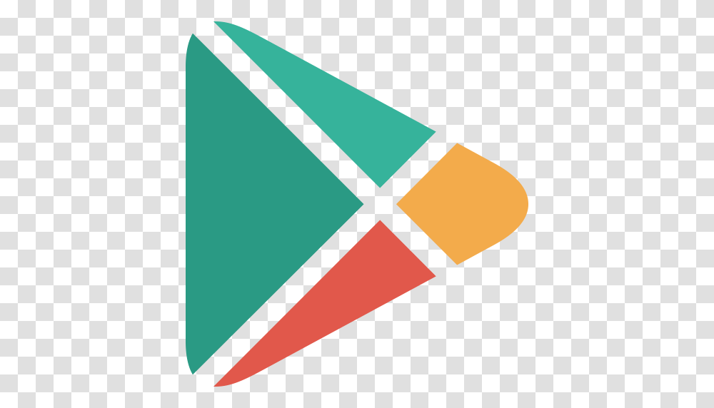 Andorid Google Google Play Logo Market Media Play Social Icon, Crayon, Triangle Transparent Png