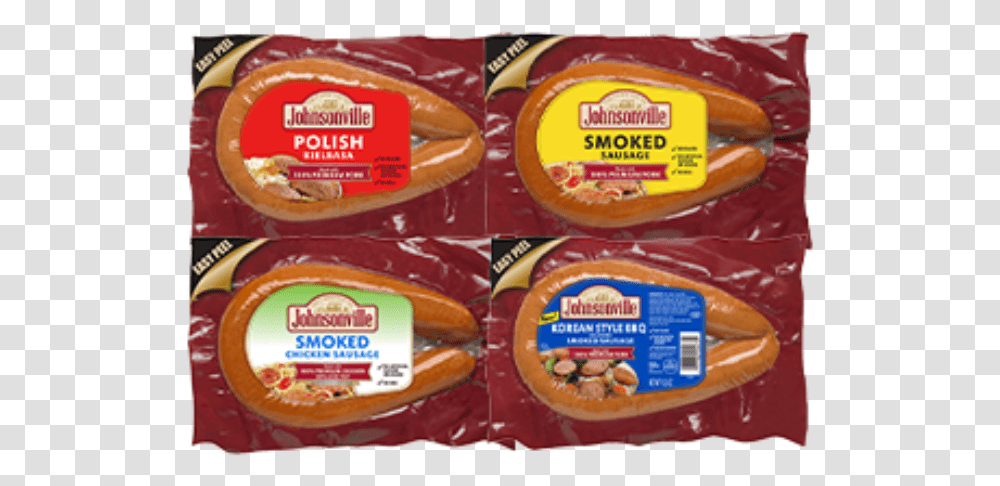 Andouille Smoked Sausage Johnsonville, Bread, Food, Ketchup, Bagel Transparent Png