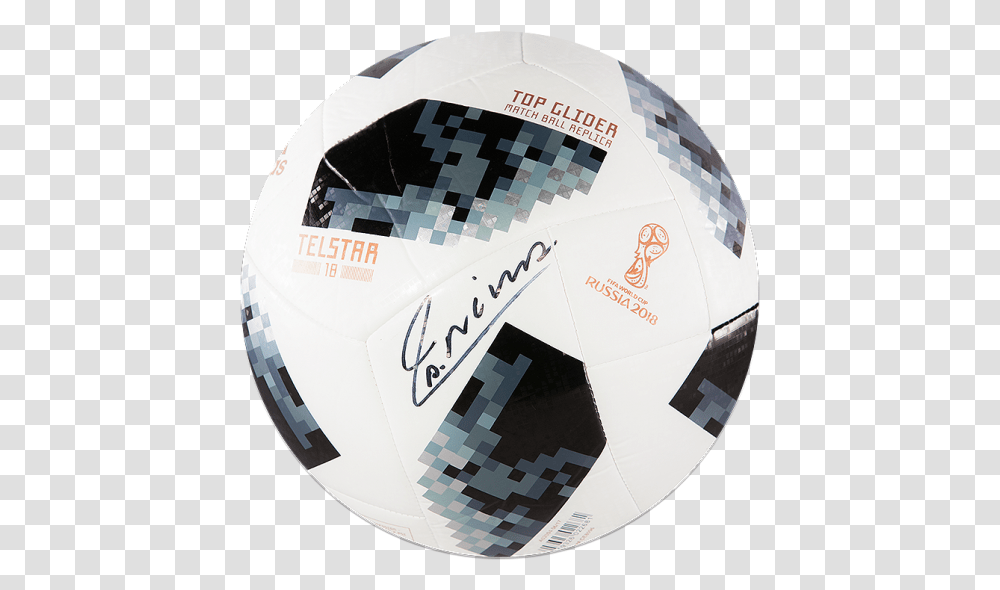 Andres Iniesta Signed 2018 Fifa World Cup Telstar 18 Football Football Fifa 2018, Soccer Ball, Team Sport, Sports Transparent Png