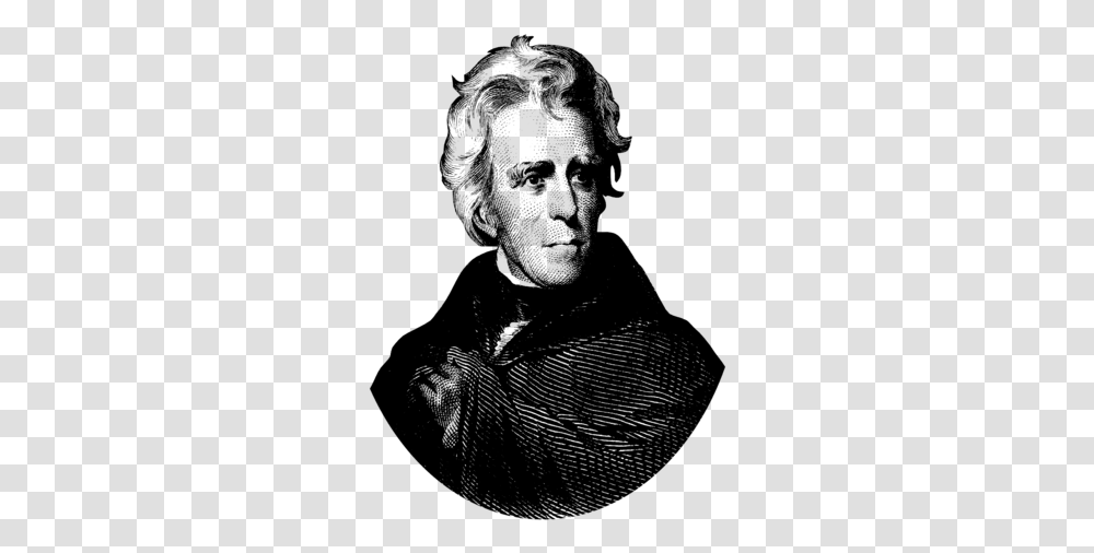 Andrew Jackson Black And White, Gray, World Of Warcraft Transparent Png