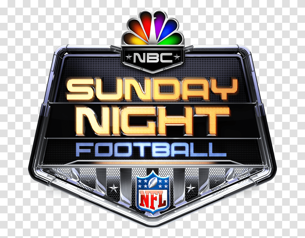 Andrew Luck And Indianapolis Colts Face Brock Osweiler Nbc Sunday Night Football Logo, Scoreboard, Symbol, Field, Emblem Transparent Png