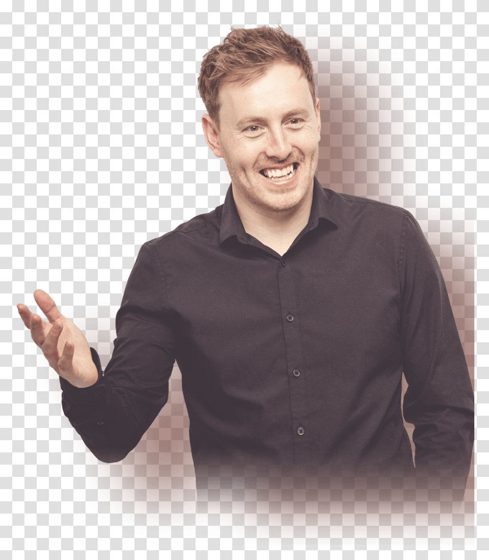 Andrew Ryan Profile Image Andrew Ryan Comedian Twitter, Person, Furniture, Shirt Transparent Png