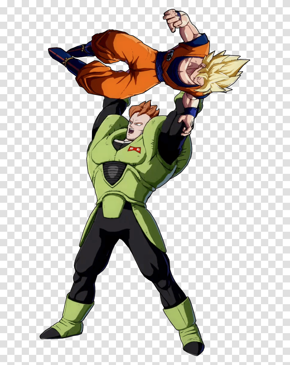 Android 16 Dunking Goku, Person, Comics, Book, Plant Transparent Png