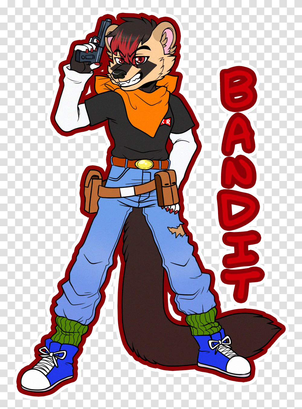 Android 17 Bandit Cartoon, Person, Hand, People Transparent Png