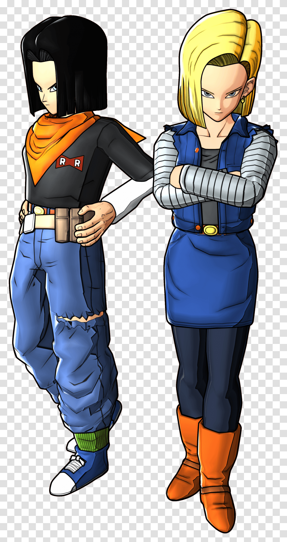Android 17 Dragon Ball Fighterz Android 18 And 17, Costume, Comics, Book, Person Transparent Png