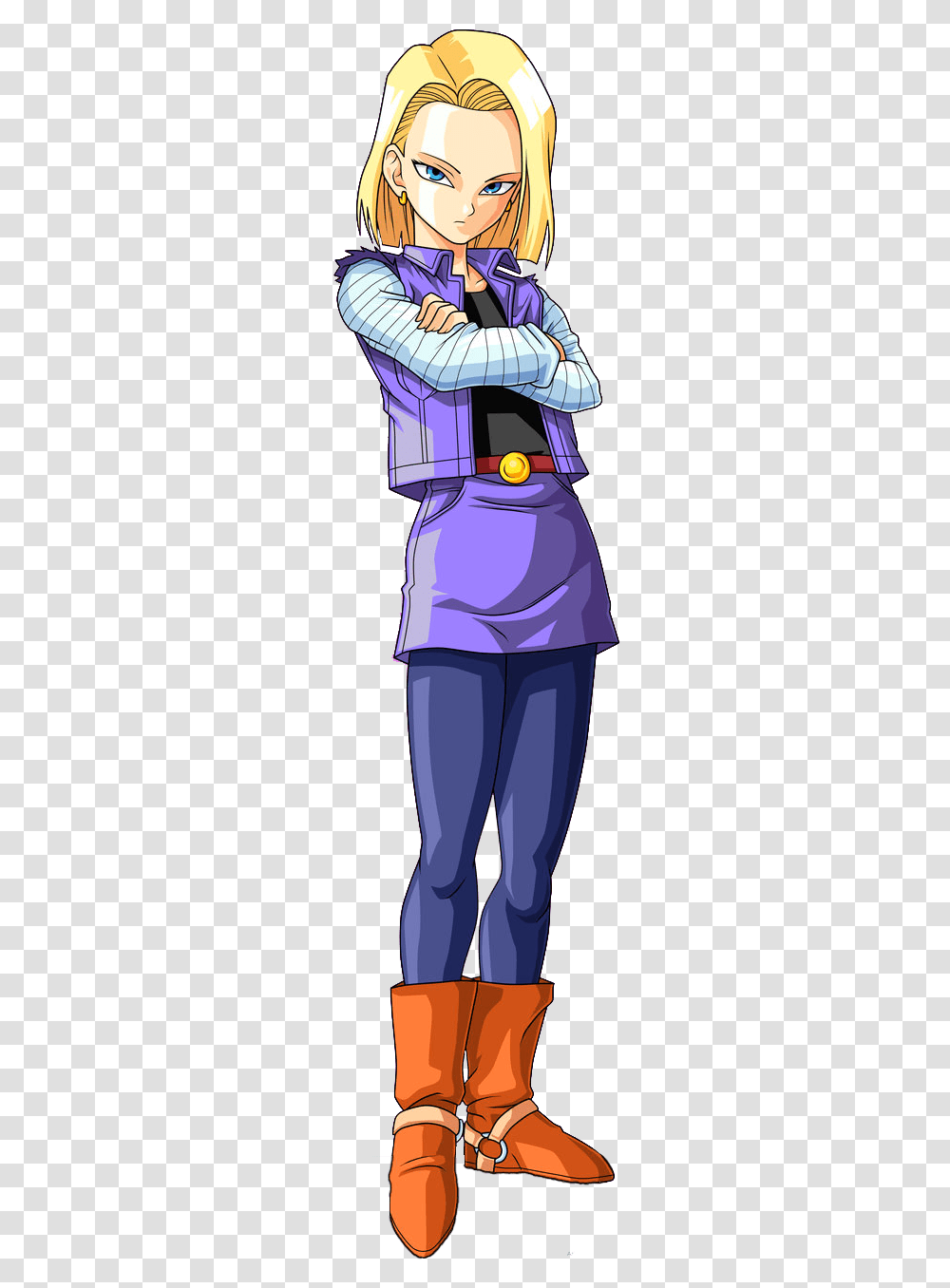 Android 18 Android 18 Dbz, Person, Sleeve, Pants Transparent Png