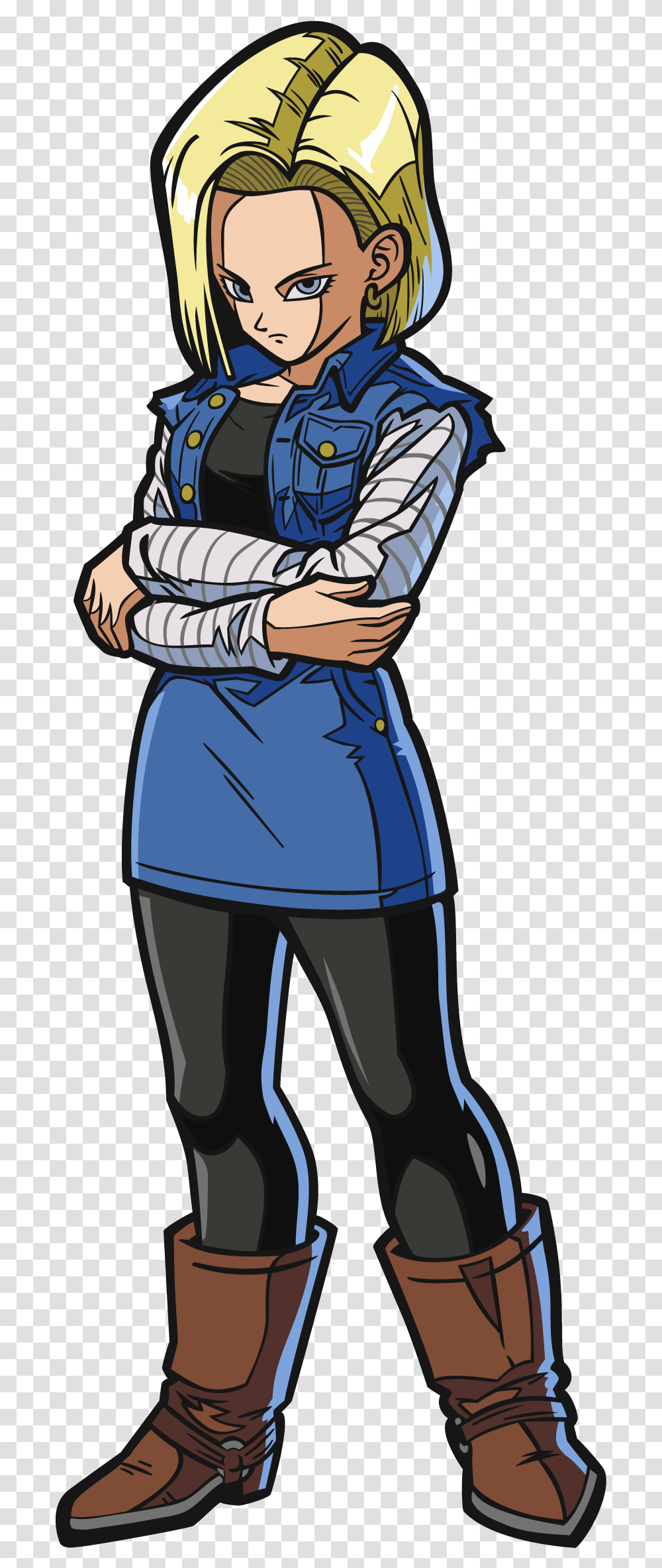 Android 18 Dragon Ball Fighterz A18, Person, Clothing, Helmet, Hug Transparent Png