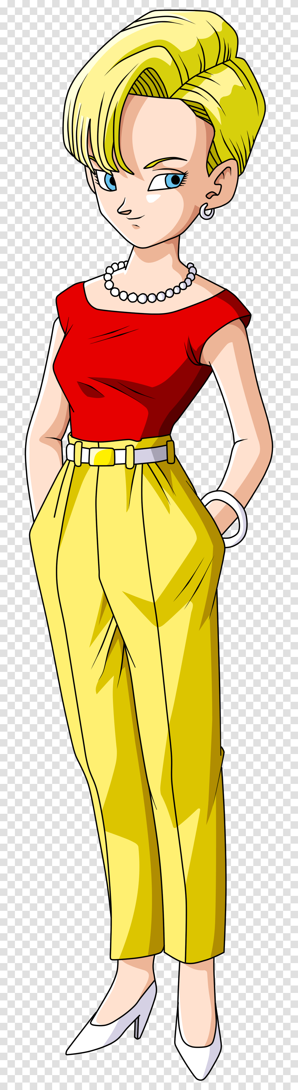 Android 18 Formal, Person, Pants, Accessories Transparent Png