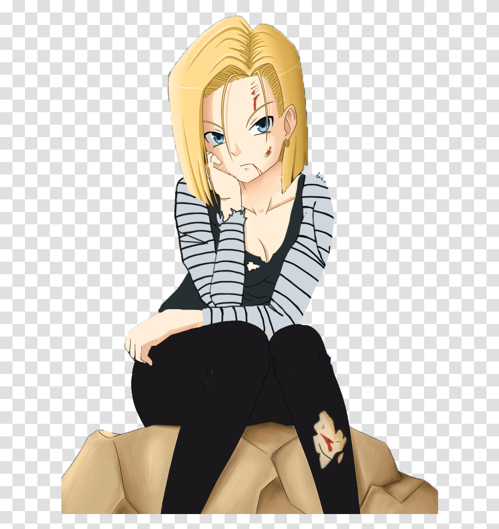 Android 18 Ripped Clothes Download Dragon Ball Android 16 Sexy, Person, Human, Apparel Transparent Png