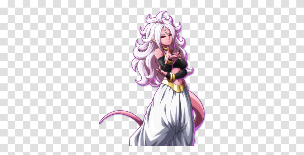 Android 21 Dragon Ball Fighterz Android 21, Comics, Book, Manga, Person Transparent Png