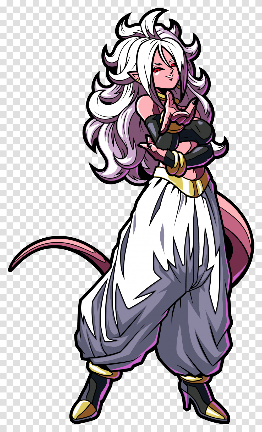 Android 21 Figpin Dragon Ball Android 21, Comics, Book, Manga, Person Transparent Png