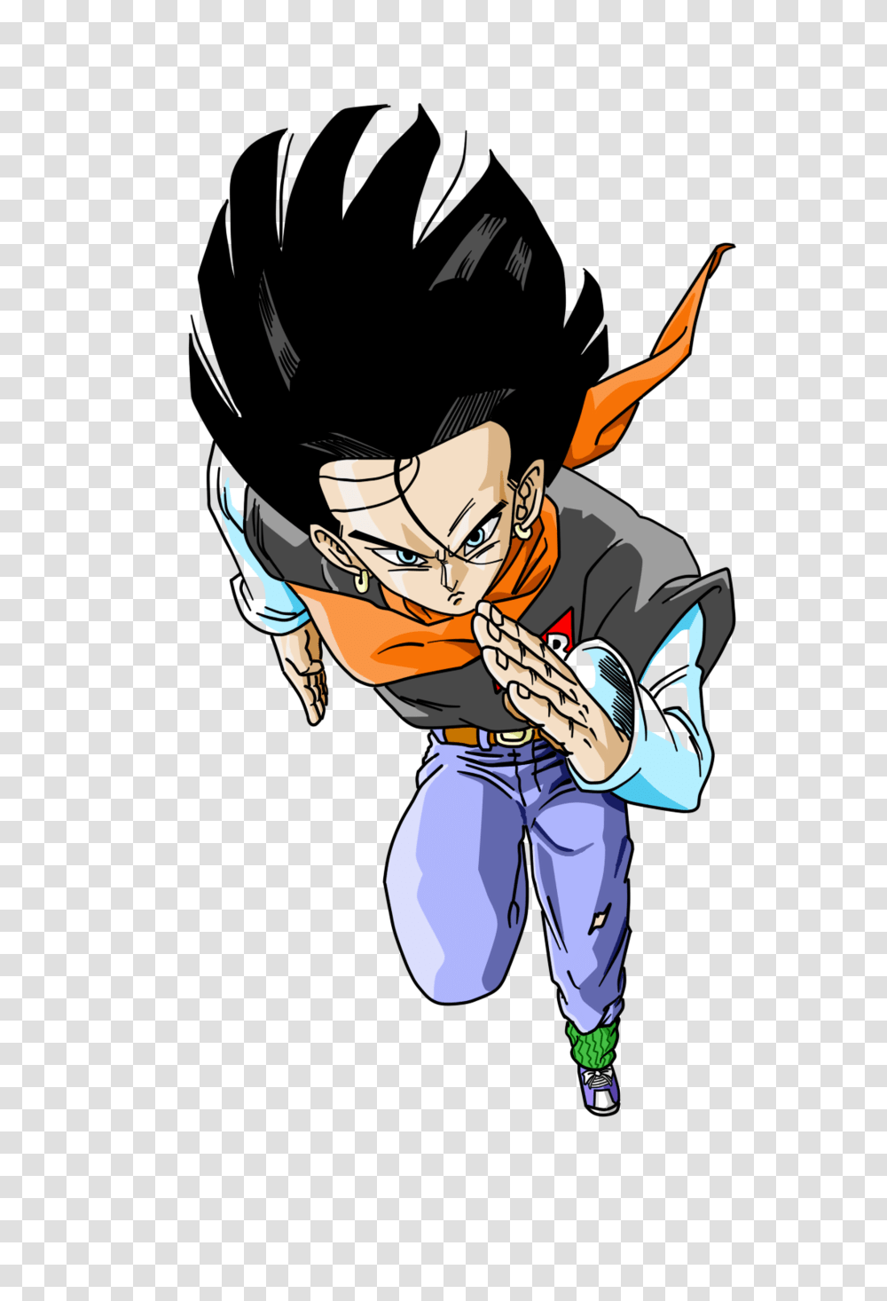 Android And Vegeta Vs Android And Trunks, Manga, Comics, Book, Person Transparent Png