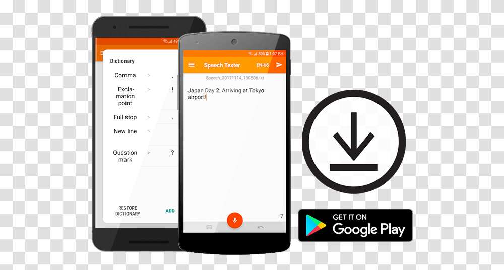 Android App Speech To Text App, Mobile Phone, Electronics, Cell Phone, Computer Transparent Png