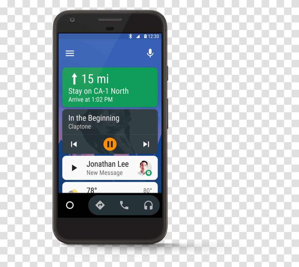 Android Auto For Phone Screens, Mobile Phone, Electronics, Cell Phone Transparent Png