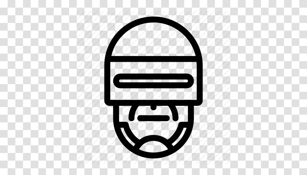 Android Crime Justice Law Officer Police Robocop Robot Icon, Chair, Helmet, Crash Helmet Transparent Png