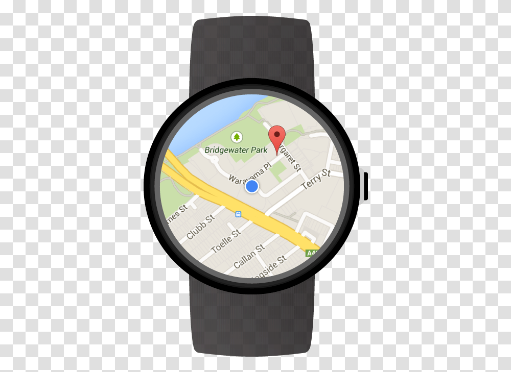 Android Developers Blog A Closer Look Wear Os Google Maps, Wristwatch, Clock Tower, Architecture, Building Transparent Png