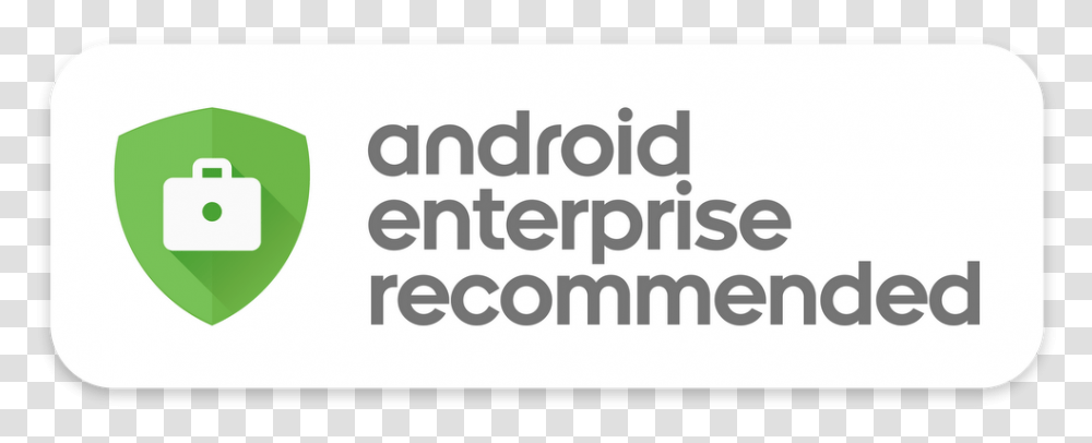 Android Enterprise Recommended Badge Poster, Logo, Trademark Transparent Png